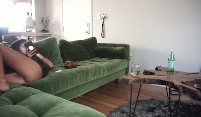 Stunners Avery Black & Janice Griffith flash their pussies on the hidden camera