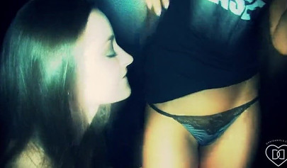 Anal sex with Asa Akira and Dani Daniels in a dark room