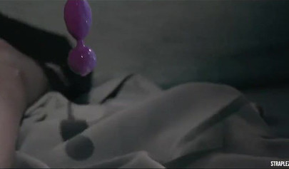 Rossy Bush & Bree Haze practice a strap-on sex in a dark room