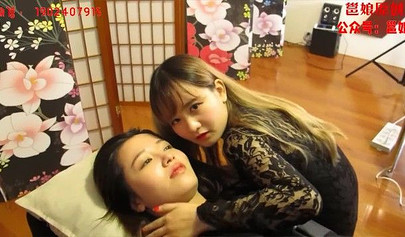 Asian cuties practice tickling and bondage in a nice room