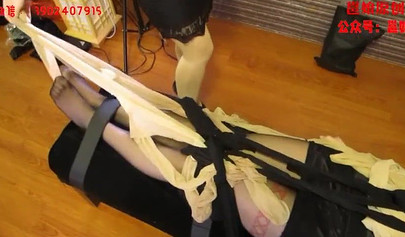 Asian cuties practice tickling and bondage in a nice room