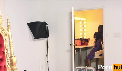 Ana Foxxx and Kira Noir have fun in the dressing room