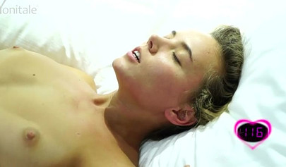 Ariel & Katya Clover play with a vibrator in the bedroom