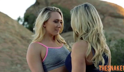 AJ Applegate and Mia Malkova are making love in nature