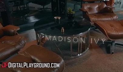 Busty lesbians Madison Ivy & Darcie Dolce lick wet assholes