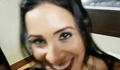 Naughty brunettes dominate their submissive girlfriend