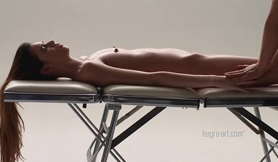 Beautiful erotic massage for amazing naked lady