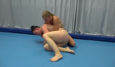 Busty MILFs in sexy panties take part in a sweaty wrestling