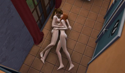 Horny lesbians fuck each other all day and night - 3D porn