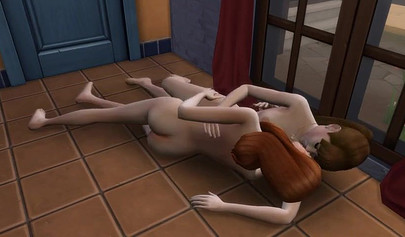 Horny lesbians fuck each other all day and night - 3D porn