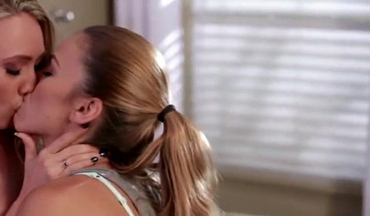 Kissing girls show their huge passion - compilation