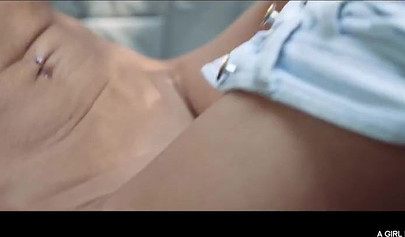 Voluptuous babes satisfy each other passionately in a car