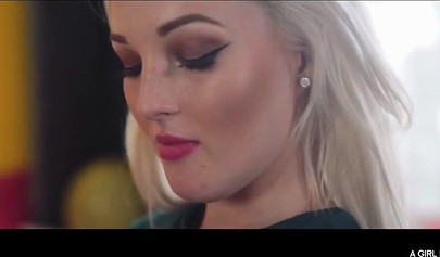 Sexy blonde babes love football and lesbian sex