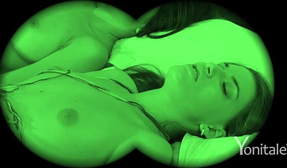 Cute teens having sex and unwinding threads on their bodies