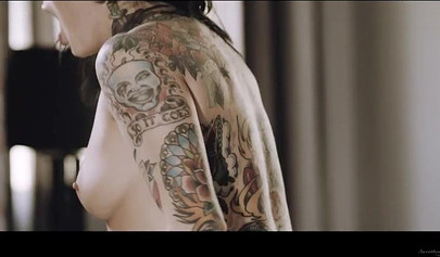 Inked babes Elsa Jean & Joanna Angel having passionate sex