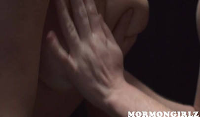 Cute girls licking sensitive nipples and kissing