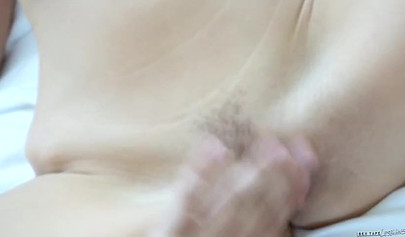 POV pussy licking with attractive lesbians in a hotel room