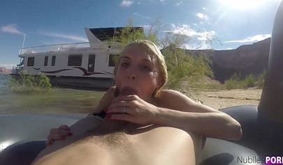Sexy pornstars are making love on the beach - compilation