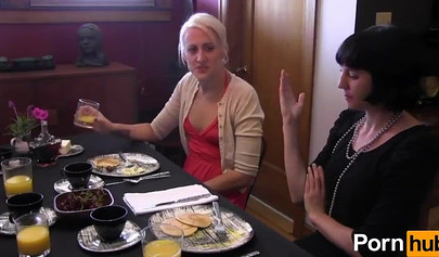 Femdom lesbian sex with mistress and her slave