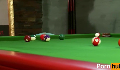 Emma Butt & Tarra White having sex on a pool table