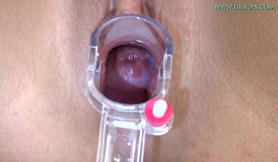 Big-boobed whore are ready for pussy examination