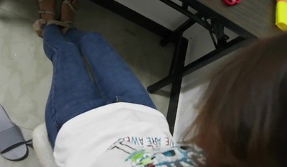 Asian bondage with cute submissive babe on the bed