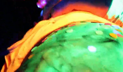 Abigail Mac & Ava Addams having fun at a neon sex party