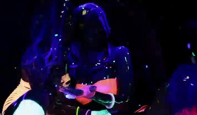 Abigail Mac & Ava Addams having fun at a neon sex party