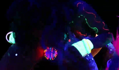 Abigail Mac & Ava Addams having fun at a neon sex party