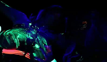 Abigail Mac & Ava Addams having fun at a neon sex party