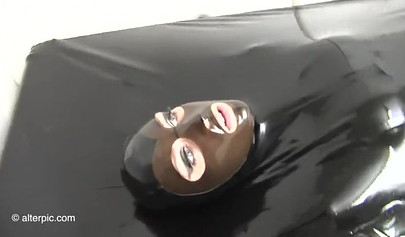 Latex babes take part in a crazy fetish video with BDSM games