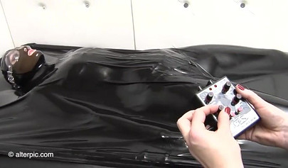 Latex babes take part in a crazy fetish video with BDSM games