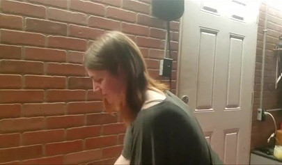 Chubby teen enjoying spanking and strap-on with her girlfriend