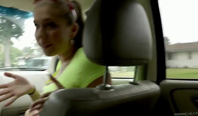 Road trip turns into a hot lesbian threesome