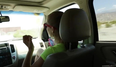 Road trip turns into a hot lesbian threesome