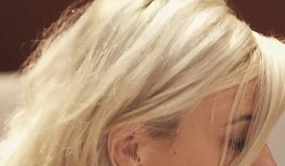 Lucy Heart and Vicky Love enjoying romantic sex on the bed