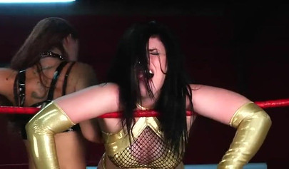 Female wrestling with horny girls in sexy outfits