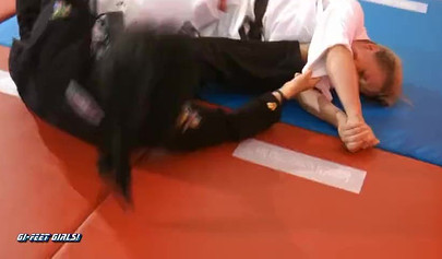 Japanese lady shows blonde babe karate techniques