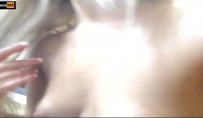 Two amateur lesbians licking ice cream from their pussies