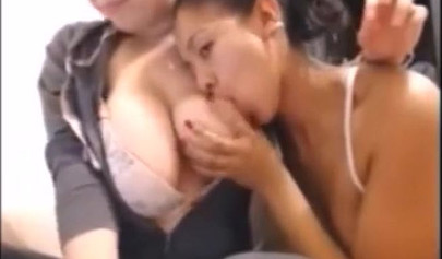 Horny girls playing with big milky tits - porn compilation