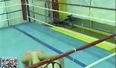 Japanese cougars in bikinis take part in a catfight